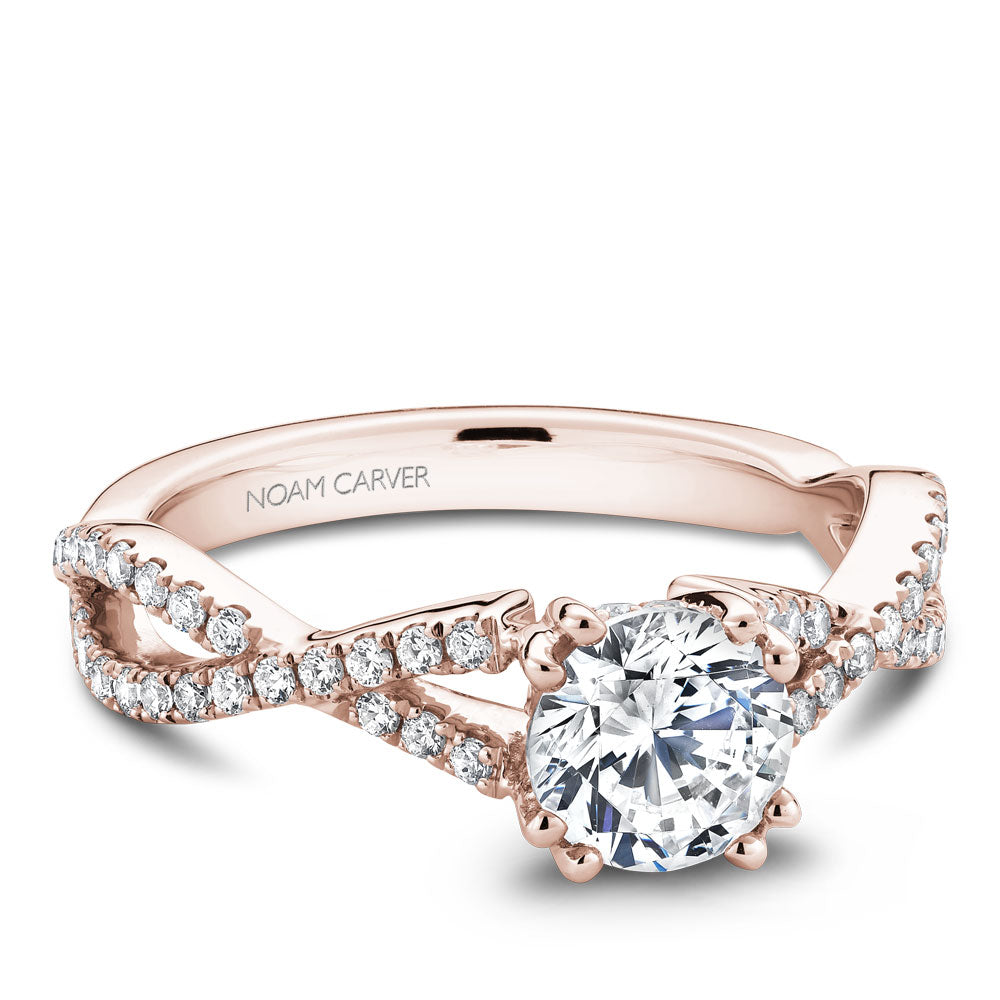 noam carver engagement ring - b004-03rs-100a