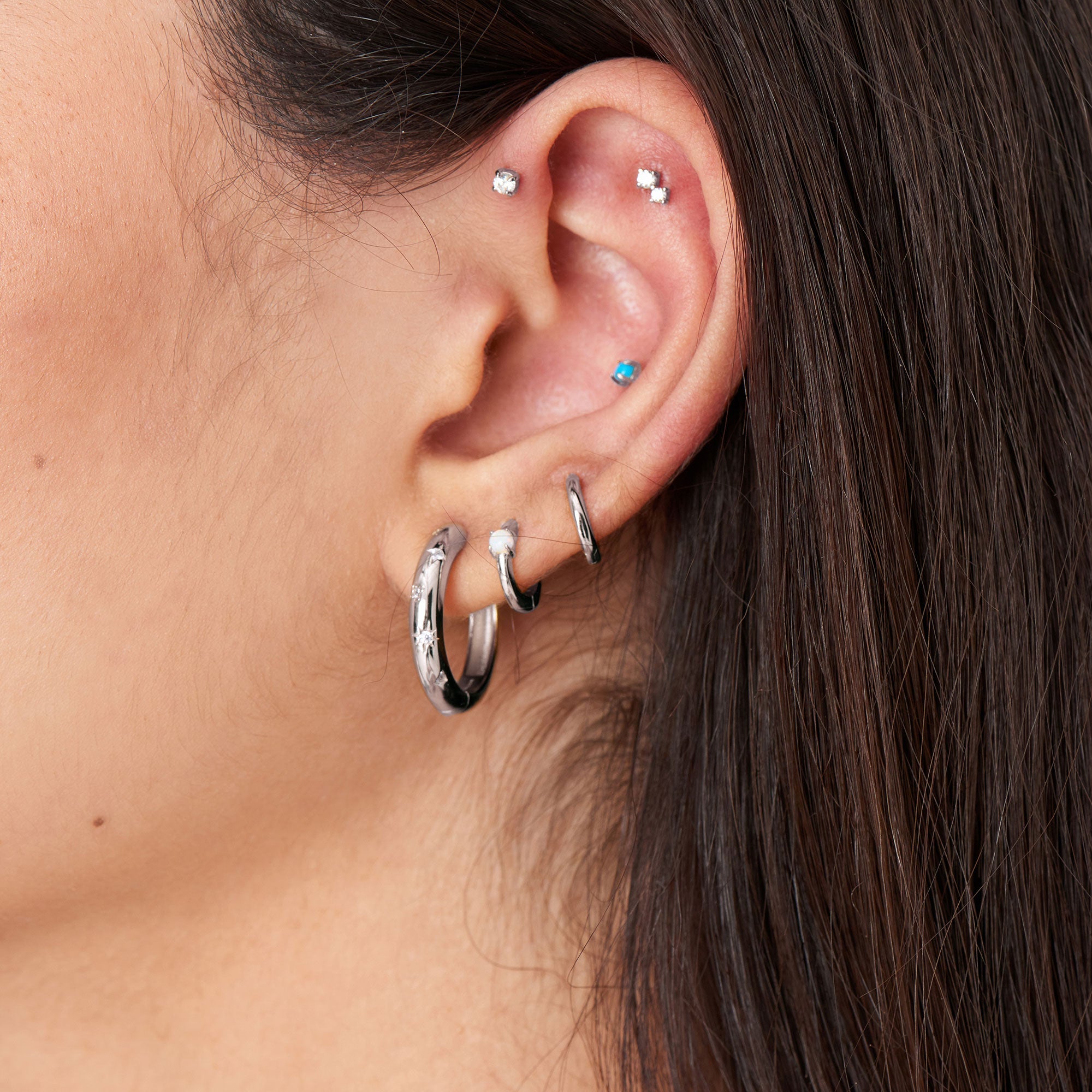 flower hoop earrings/06-07940 — Melissa Designer Jewelry