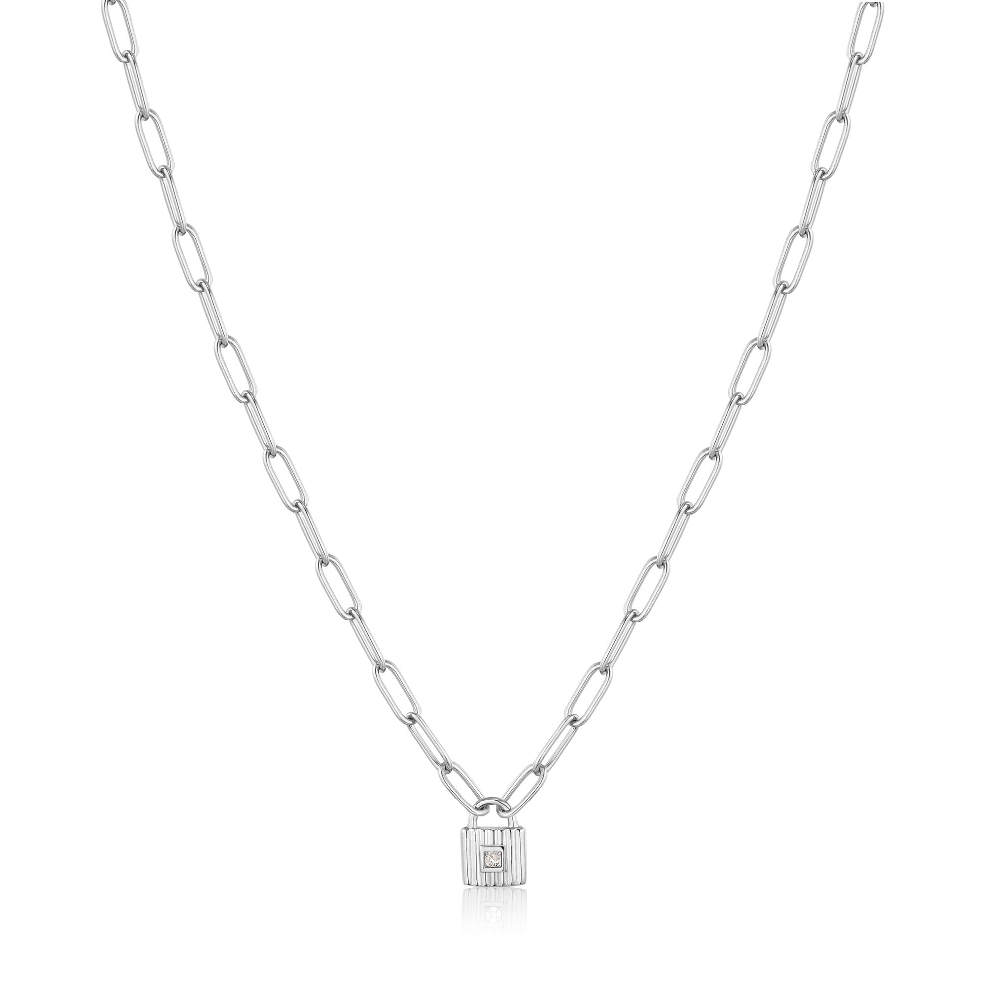 Chunky padlock chain necklace hotsell