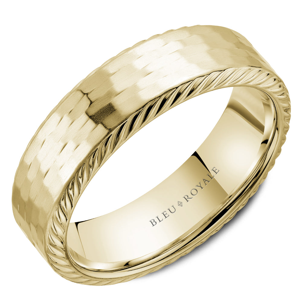 Bleu Royale Wedding Band - RYL-190Y65-S10