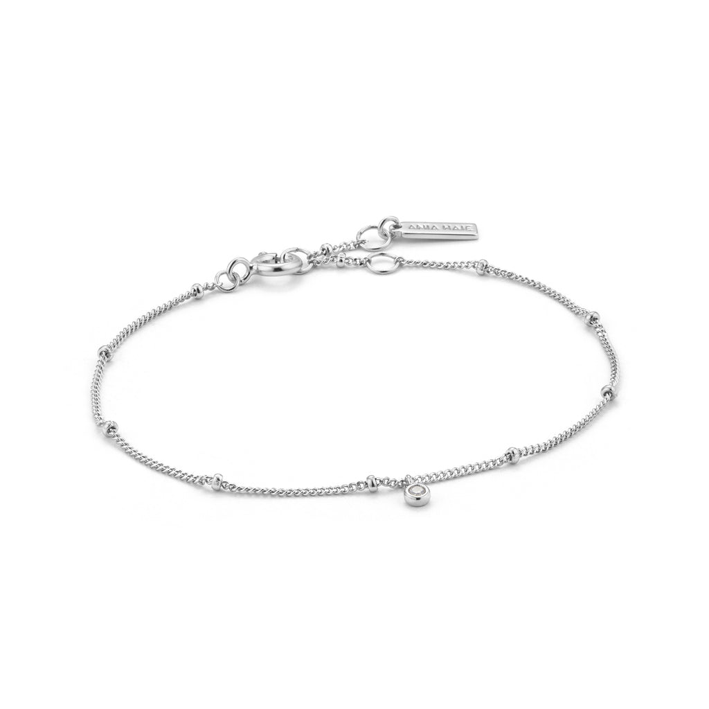 shimmer single stud bracelet