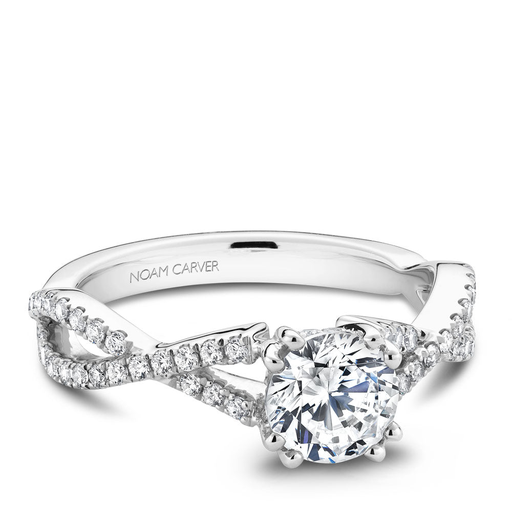 noam carver engagement ring - b004-03ws-100a