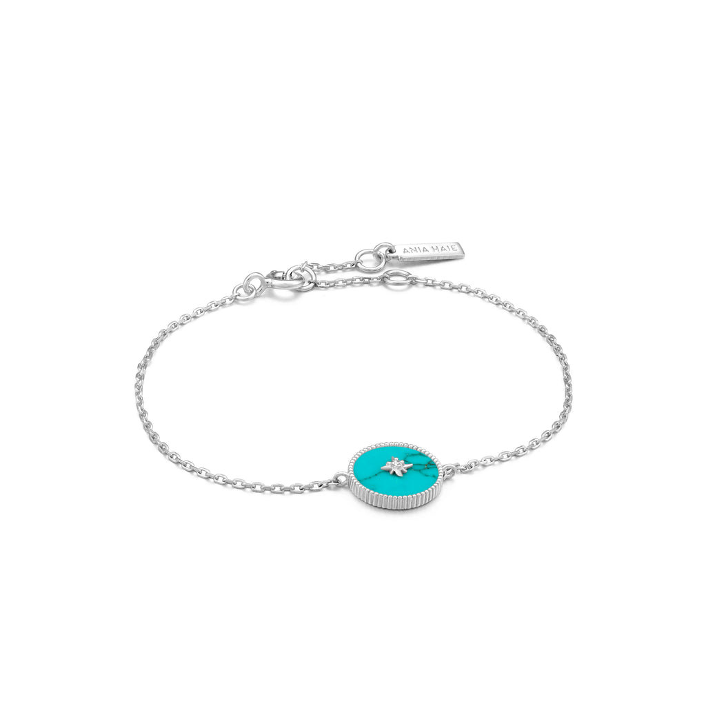 turquoise emblem bracelet
