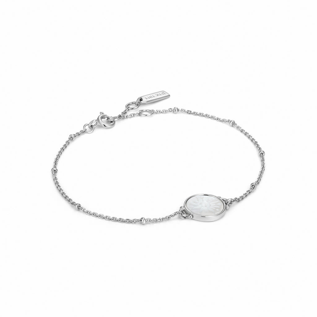 sunbeam emblem silver bracelet