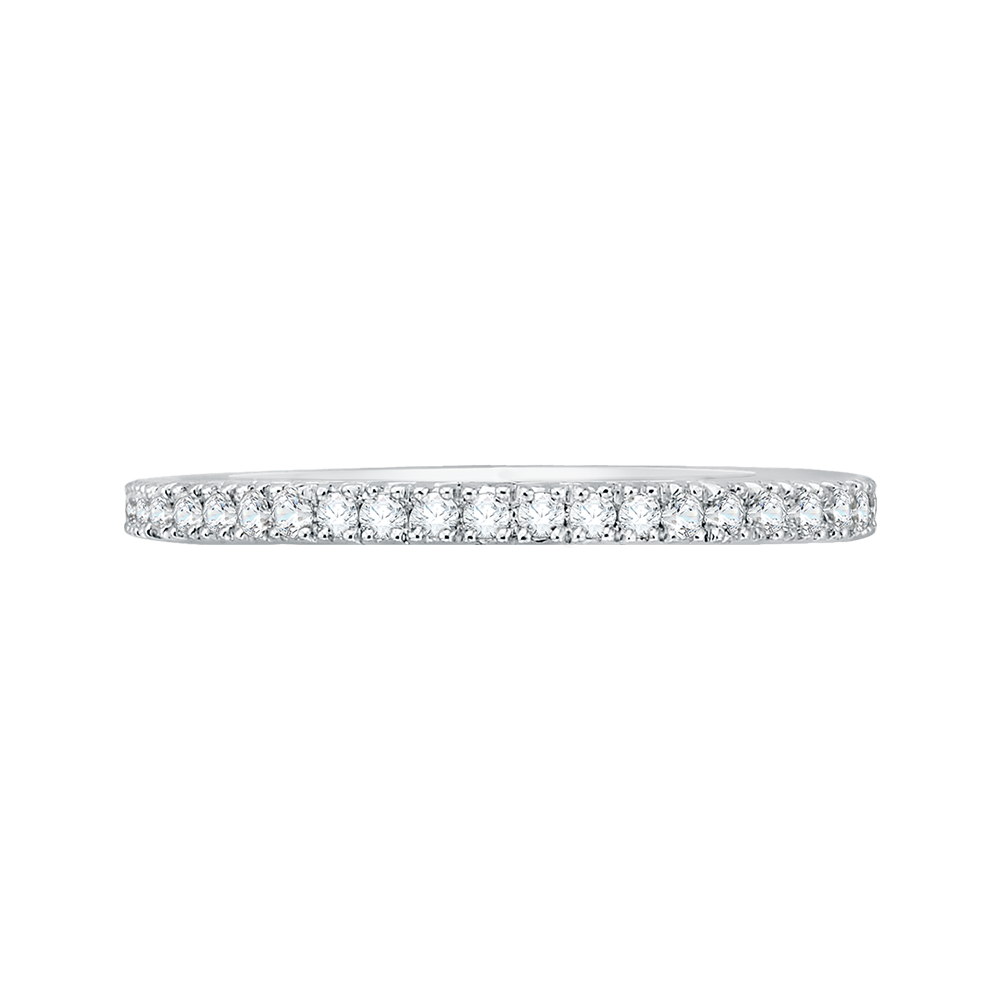 CA0116B-37WY-1.00 Bridal Jewelry Carizza White Gold Rose Gold Yellow Gold Round Diamond Wedding Bands