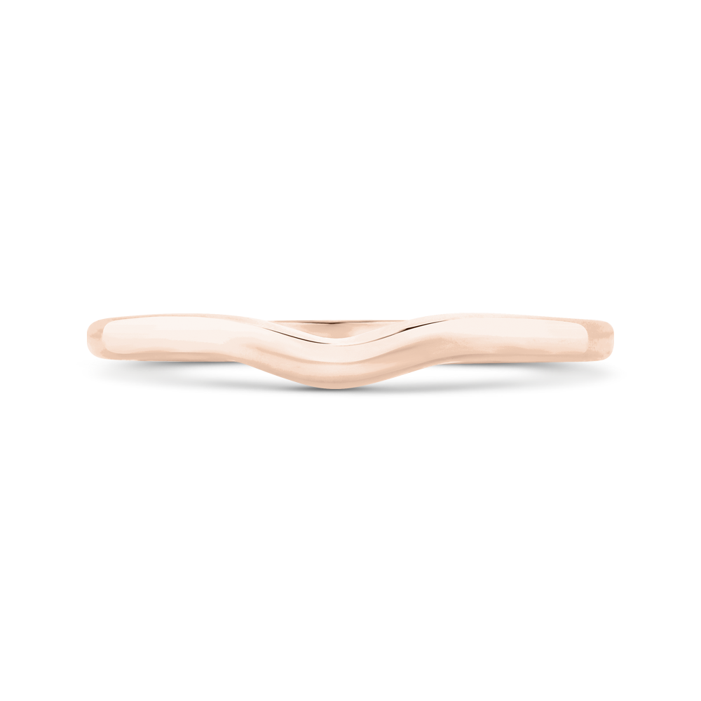 CA0513B-P-1.00 Bridal Jewelry Carizza Rose Gold Wedding Bands