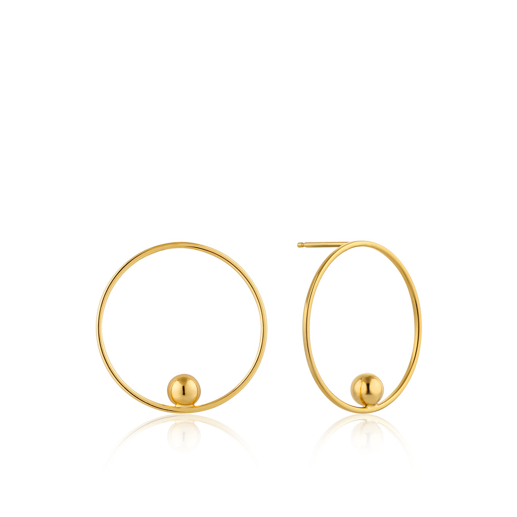 orbit front hoop earrings