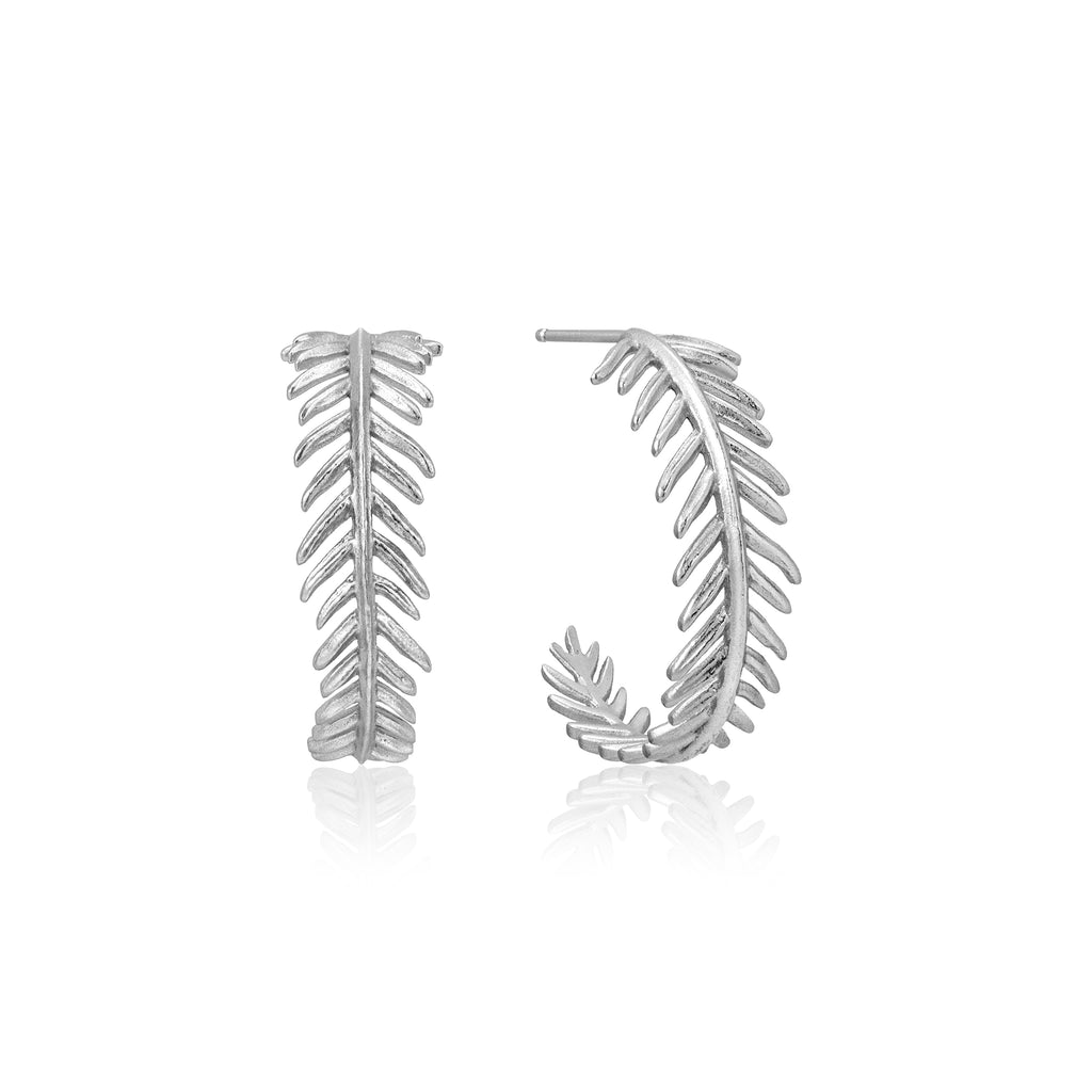 palm hoop earrings