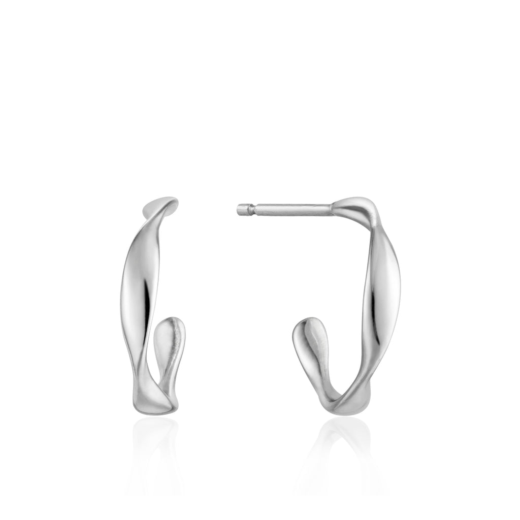 twist mini hoop earrings