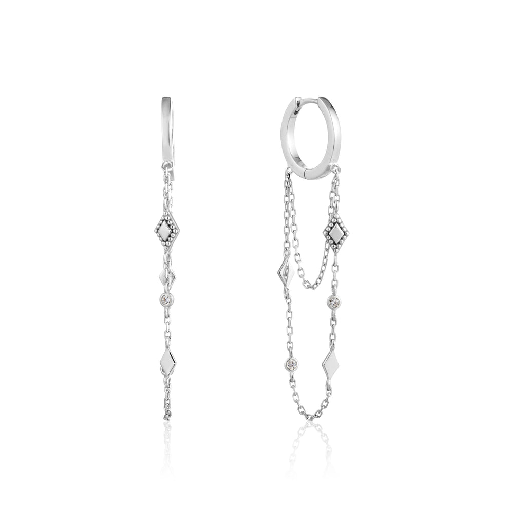 bohemia chain drop mini hoops