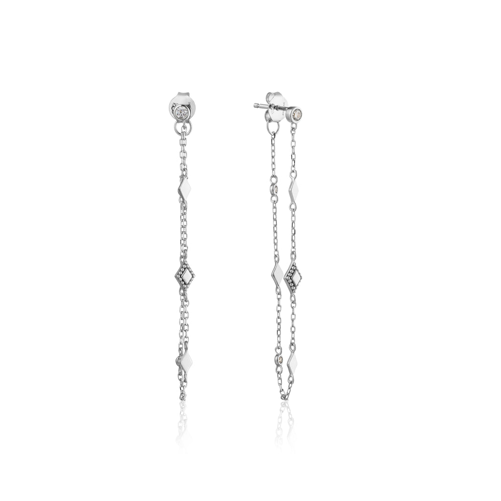 bohemia chain stud earrings