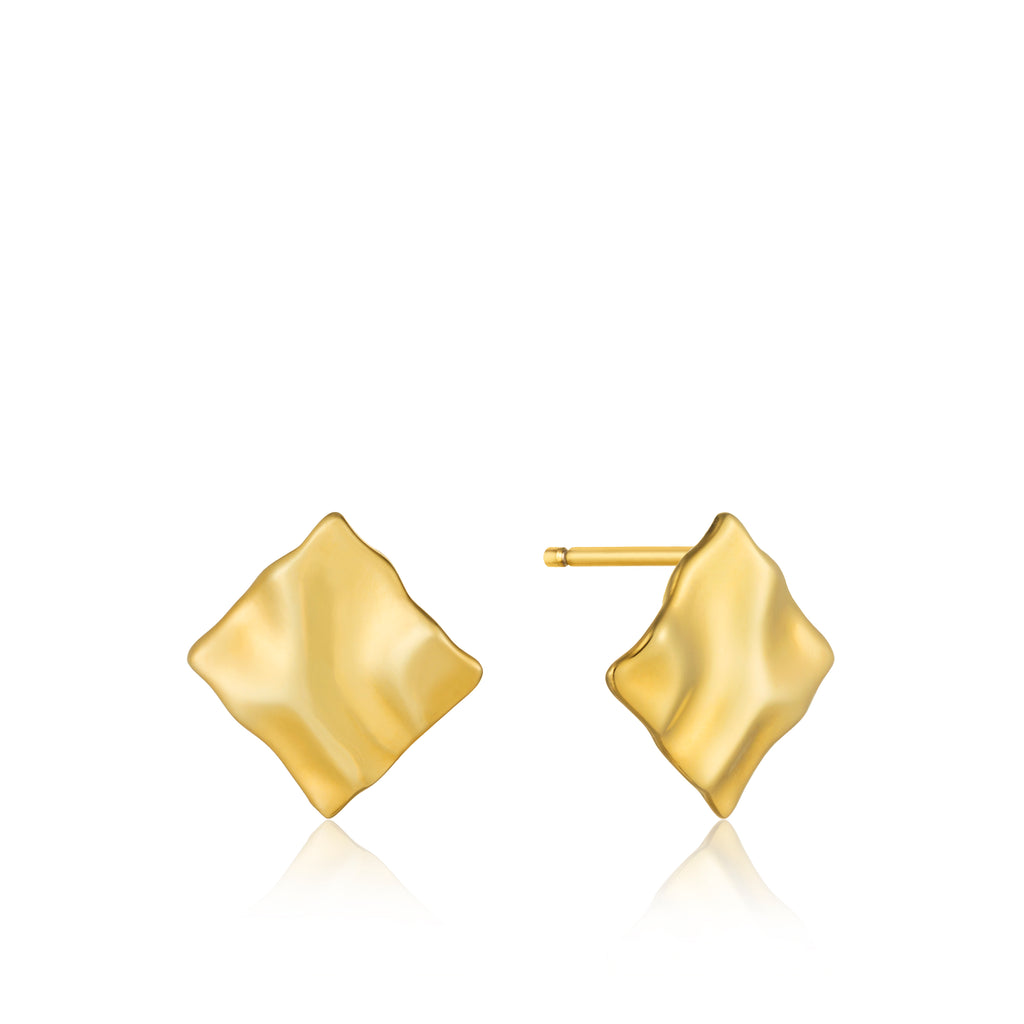 crush mini square stud earrings