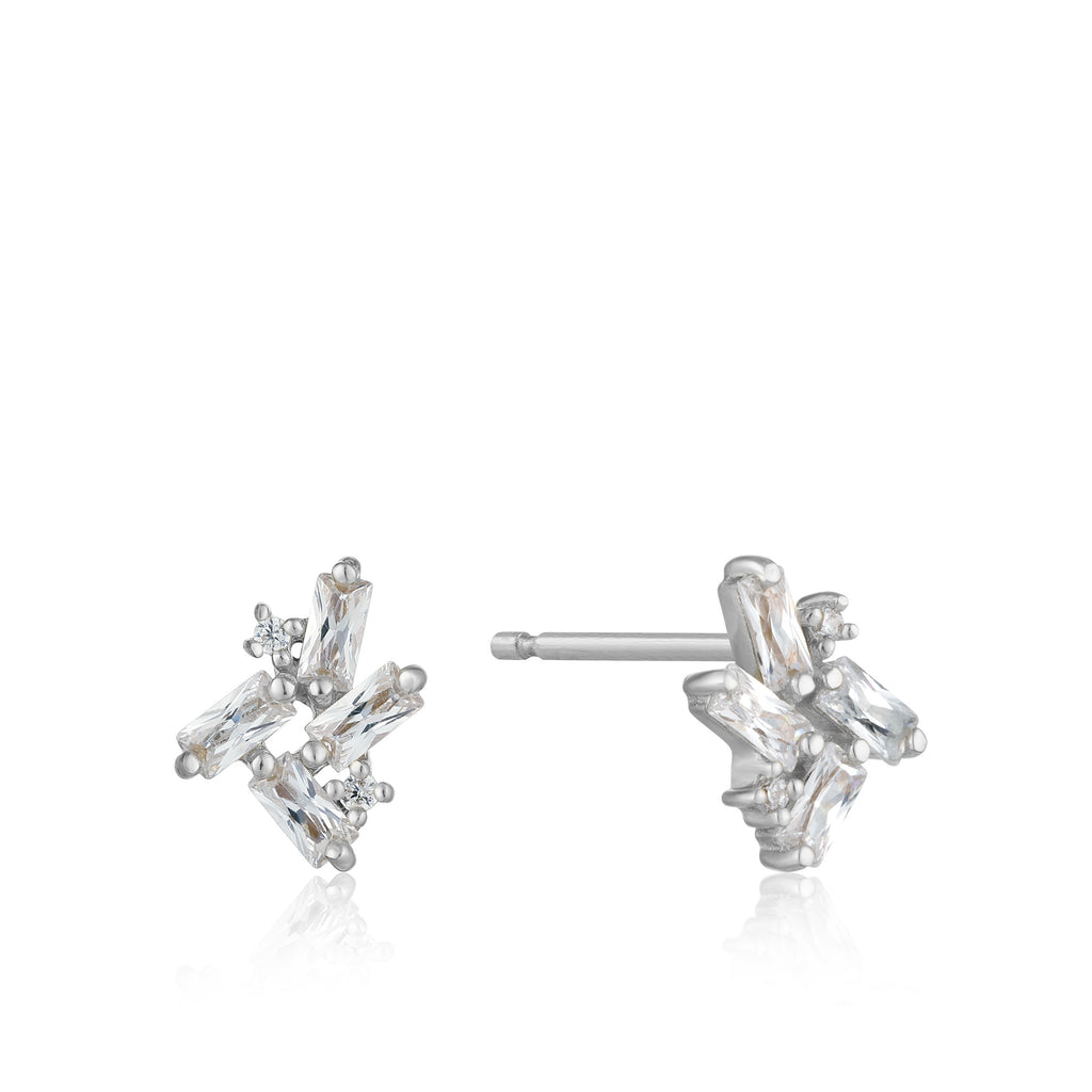 cluster stud earrings