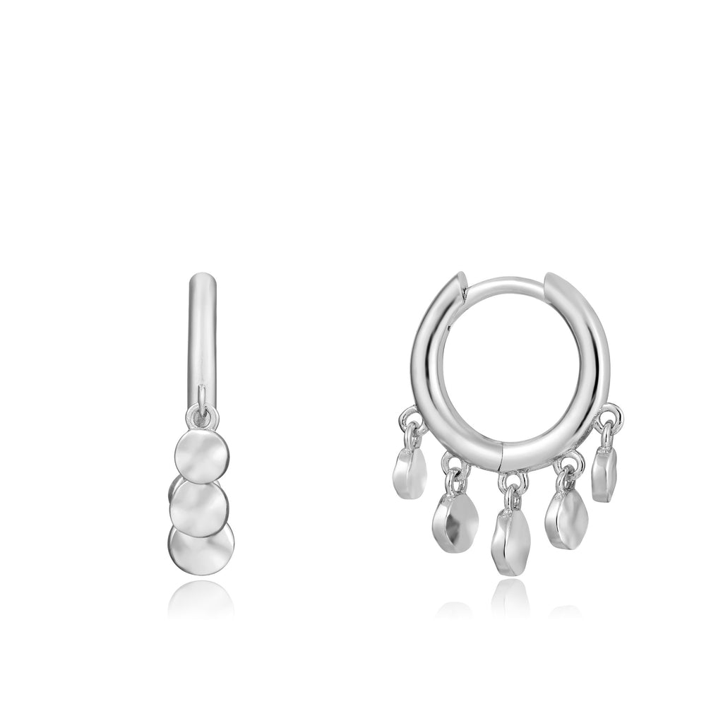 mini disc huggie hoops