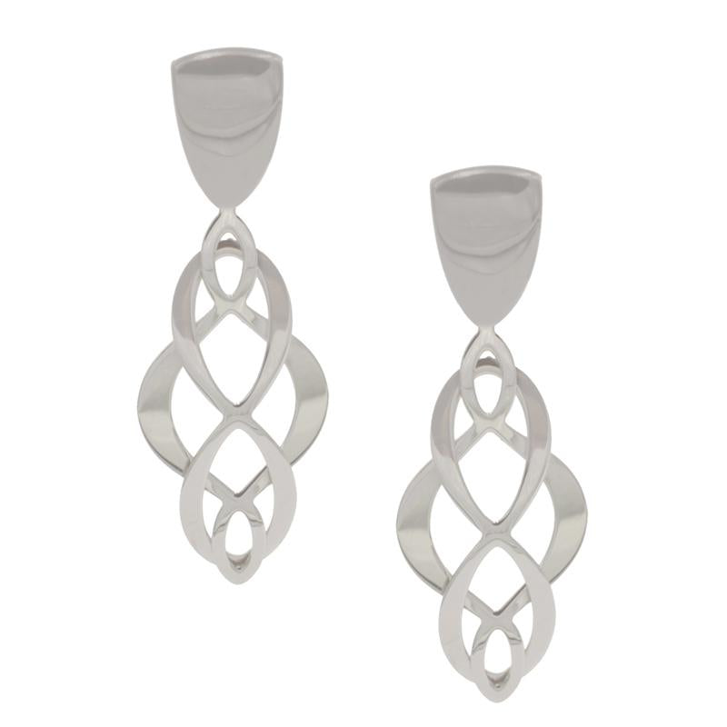sterling silver celtic swirl earrings e1108