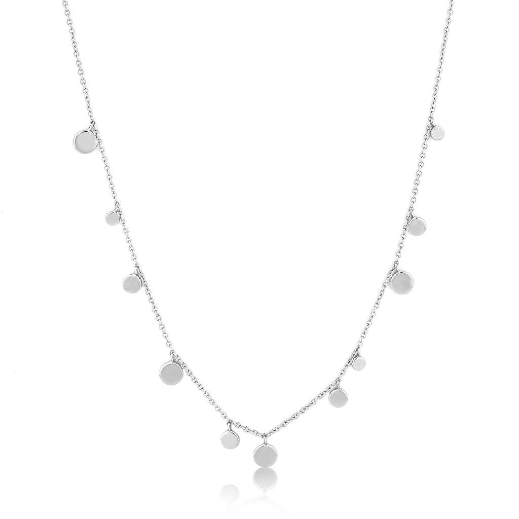 geometry mixed discs necklace