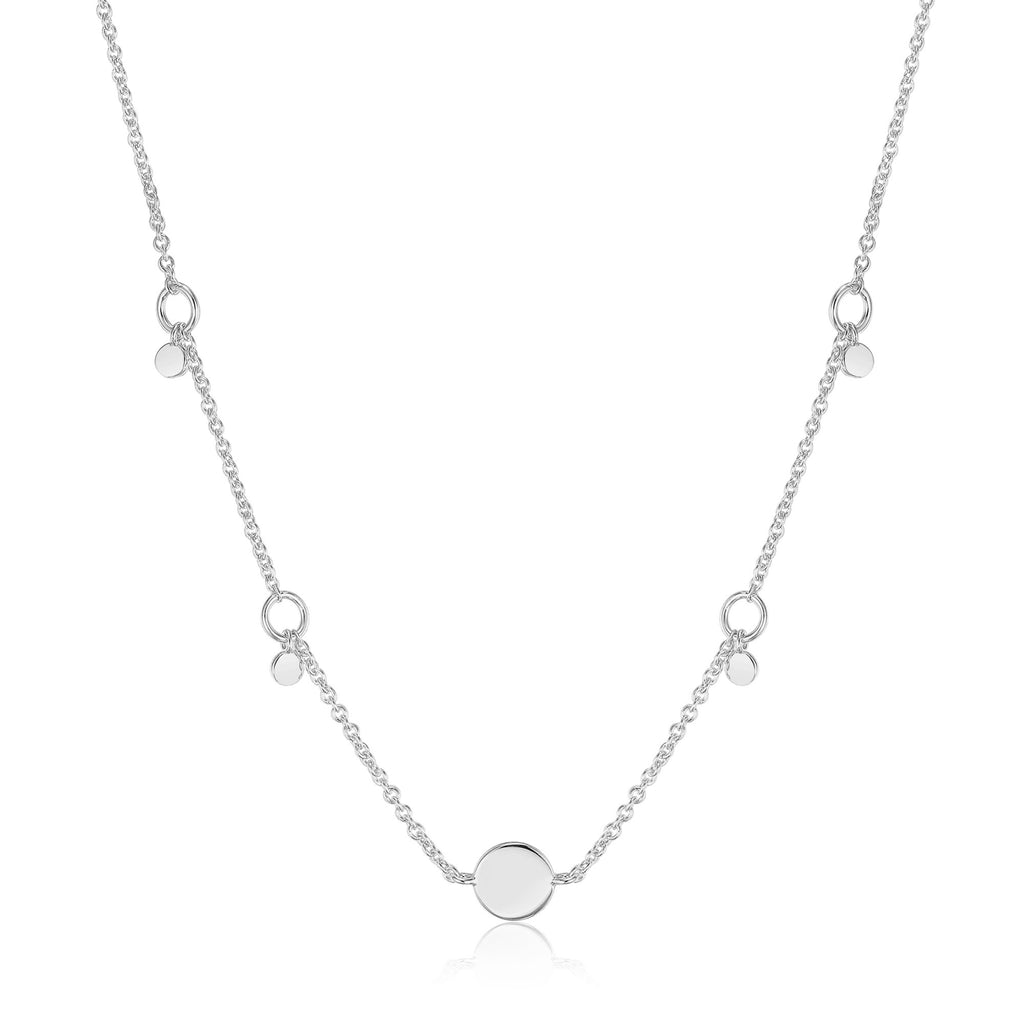 geometry drop discs necklace