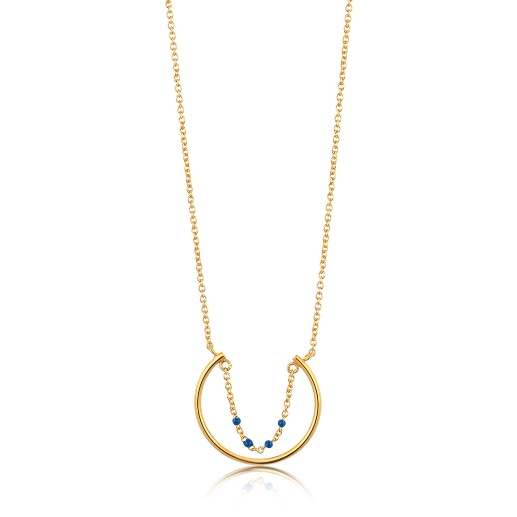 dotted circle necklace