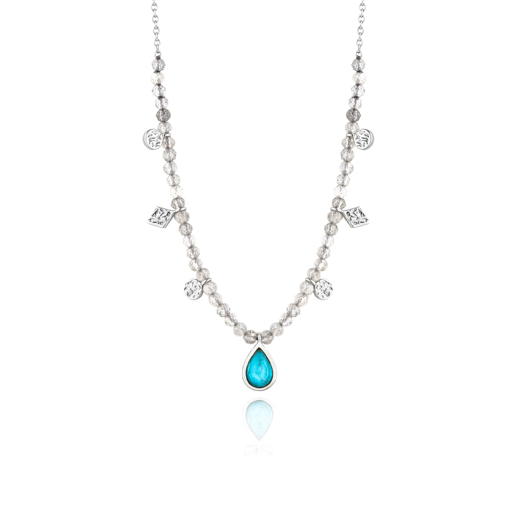 turquoise labradorite necklace