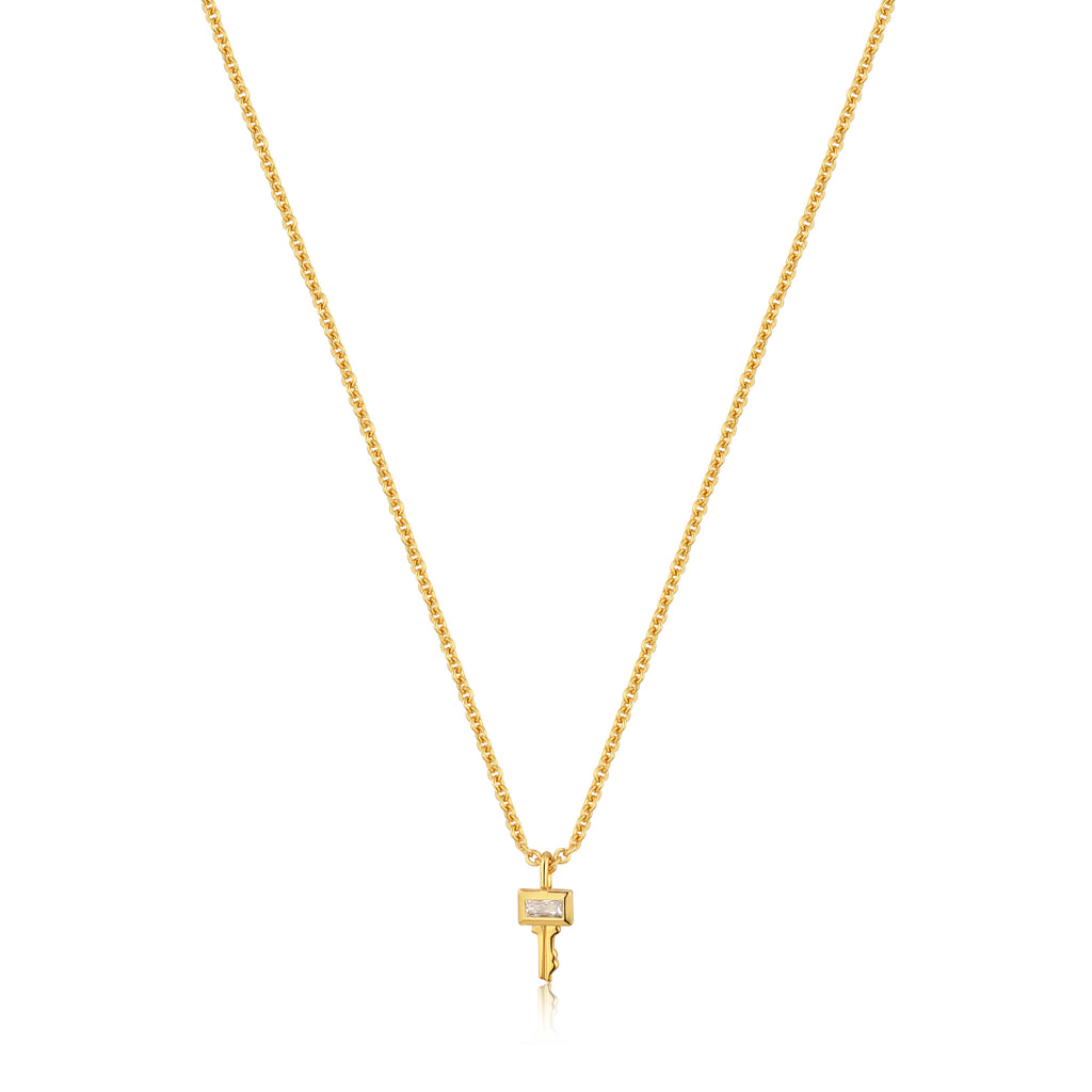 gold key necklace 