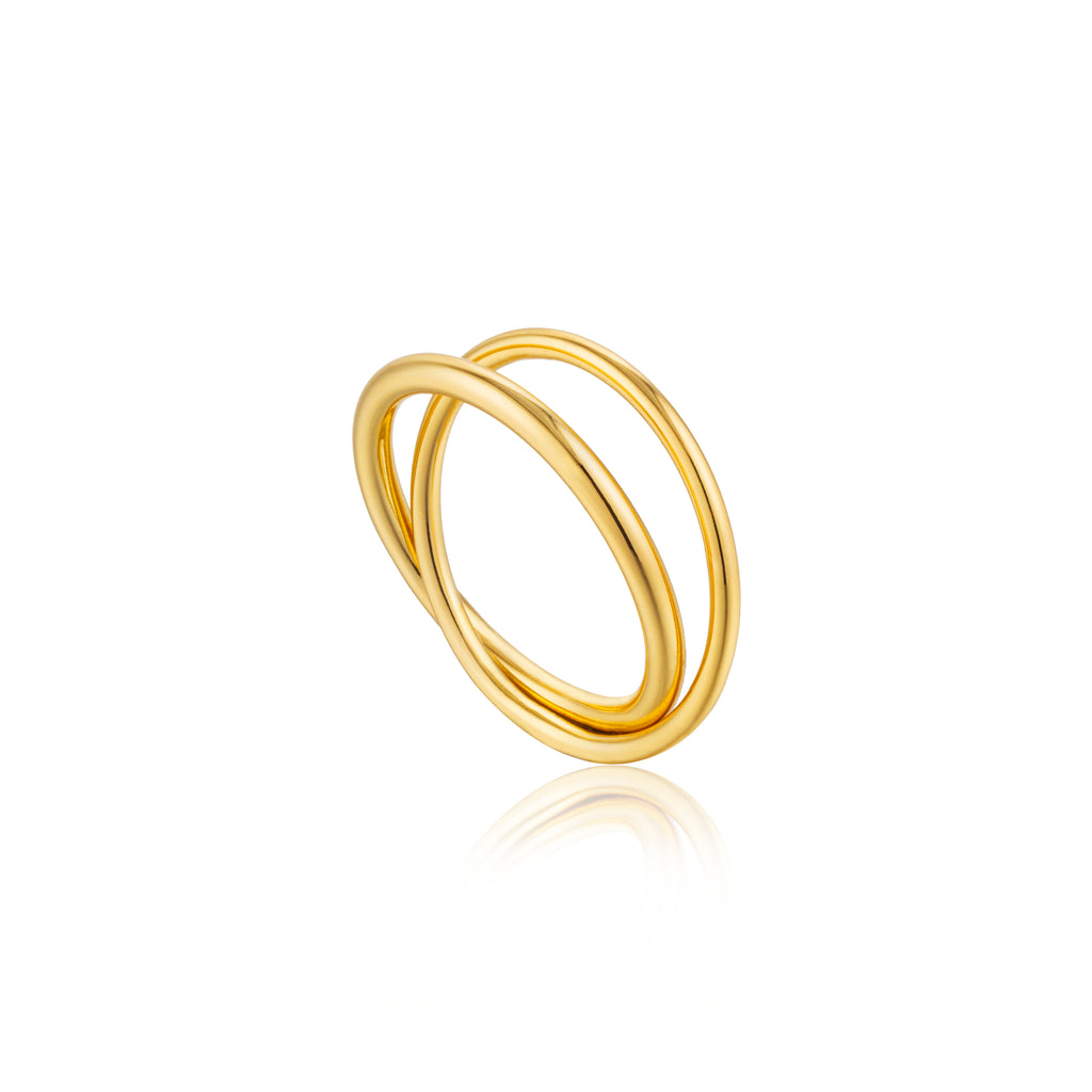 modern double wrap ring