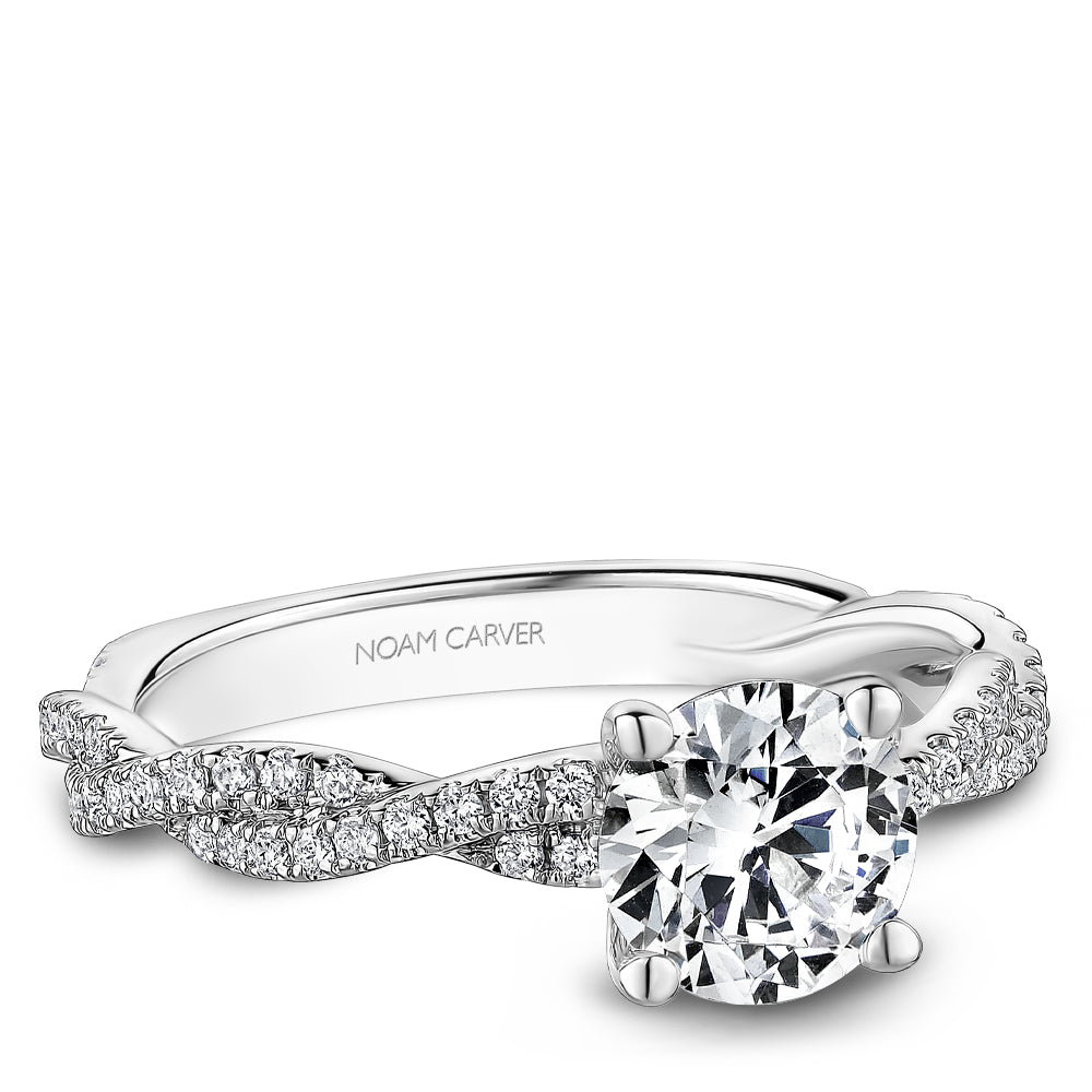 noam carver engagement ring - r053-02ws-100a