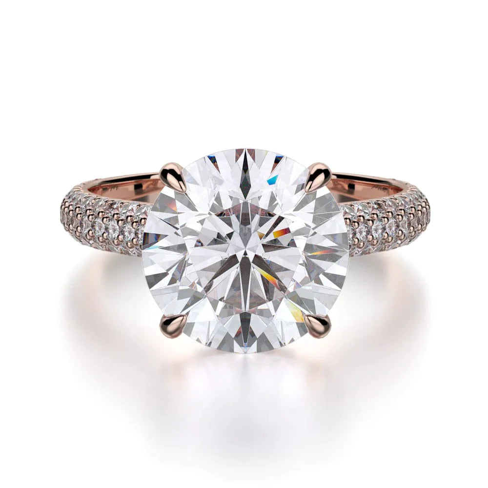 MICHAEL M Engagement Rings 18K Rose Gold Crown R707-3 R707-3RG