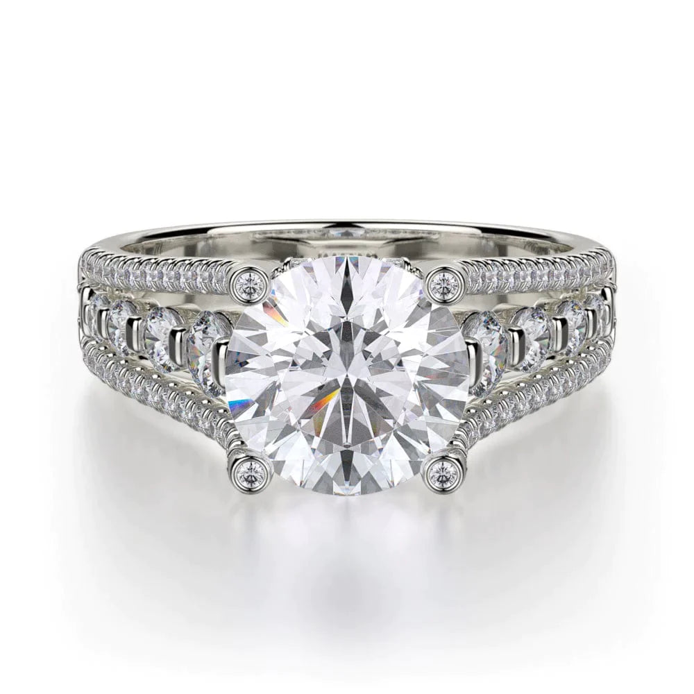 MICHAEL M Engagement Rings 18K White Gold Stella R306S-1.5 R306S-1.5WG