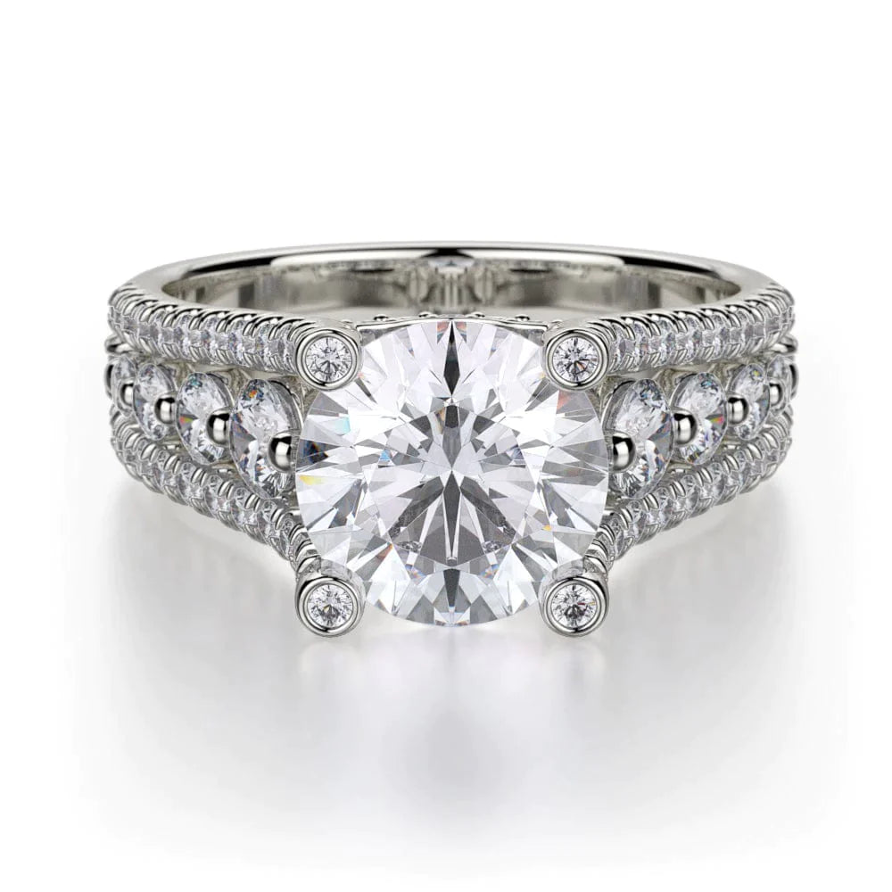 MICHAEL M Engagement Rings 18K White Gold Stella R513-1.5 R513-1.5WG