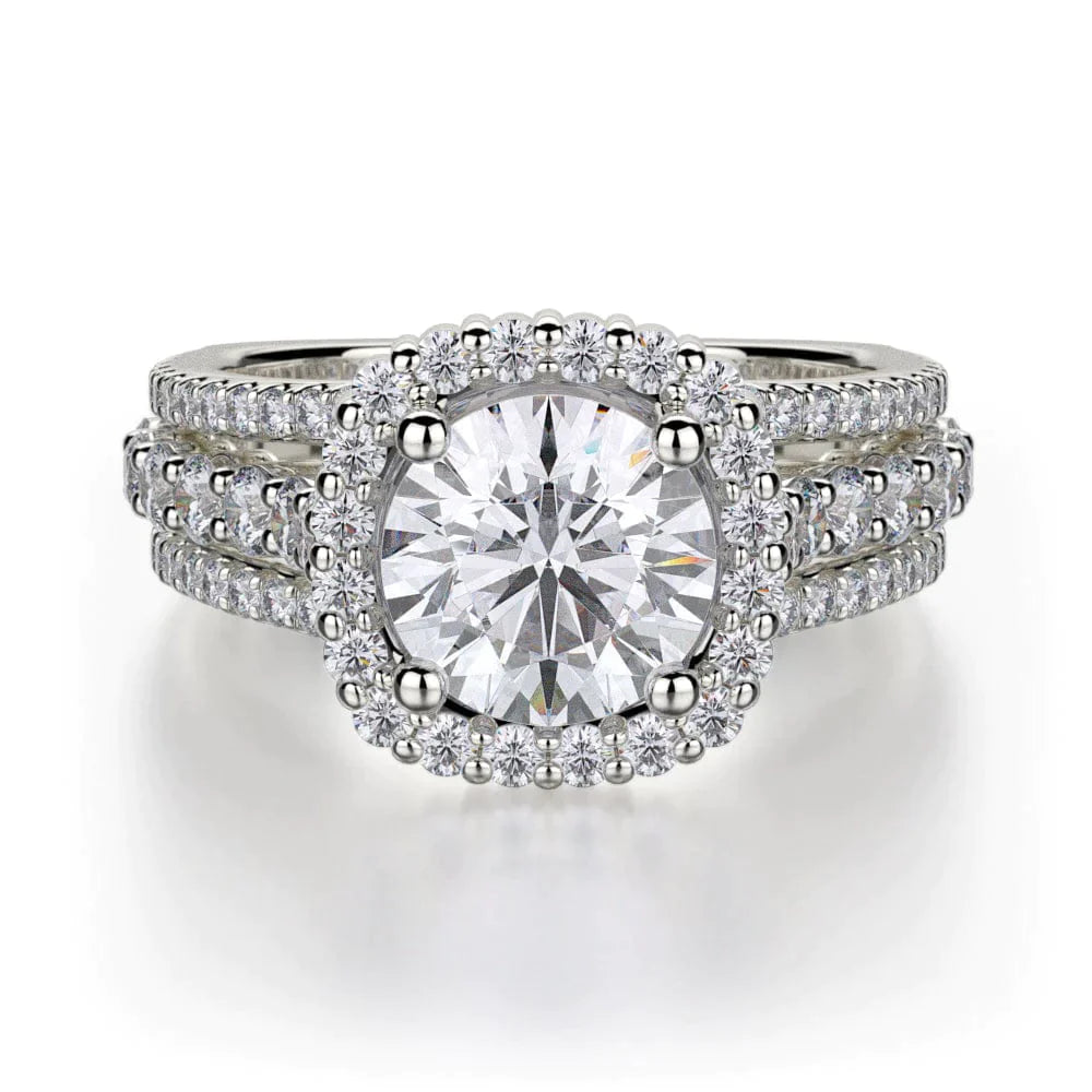 MICHAEL M Engagement Rings 18K White Gold Stella R681-1.5 R681-1.5WG