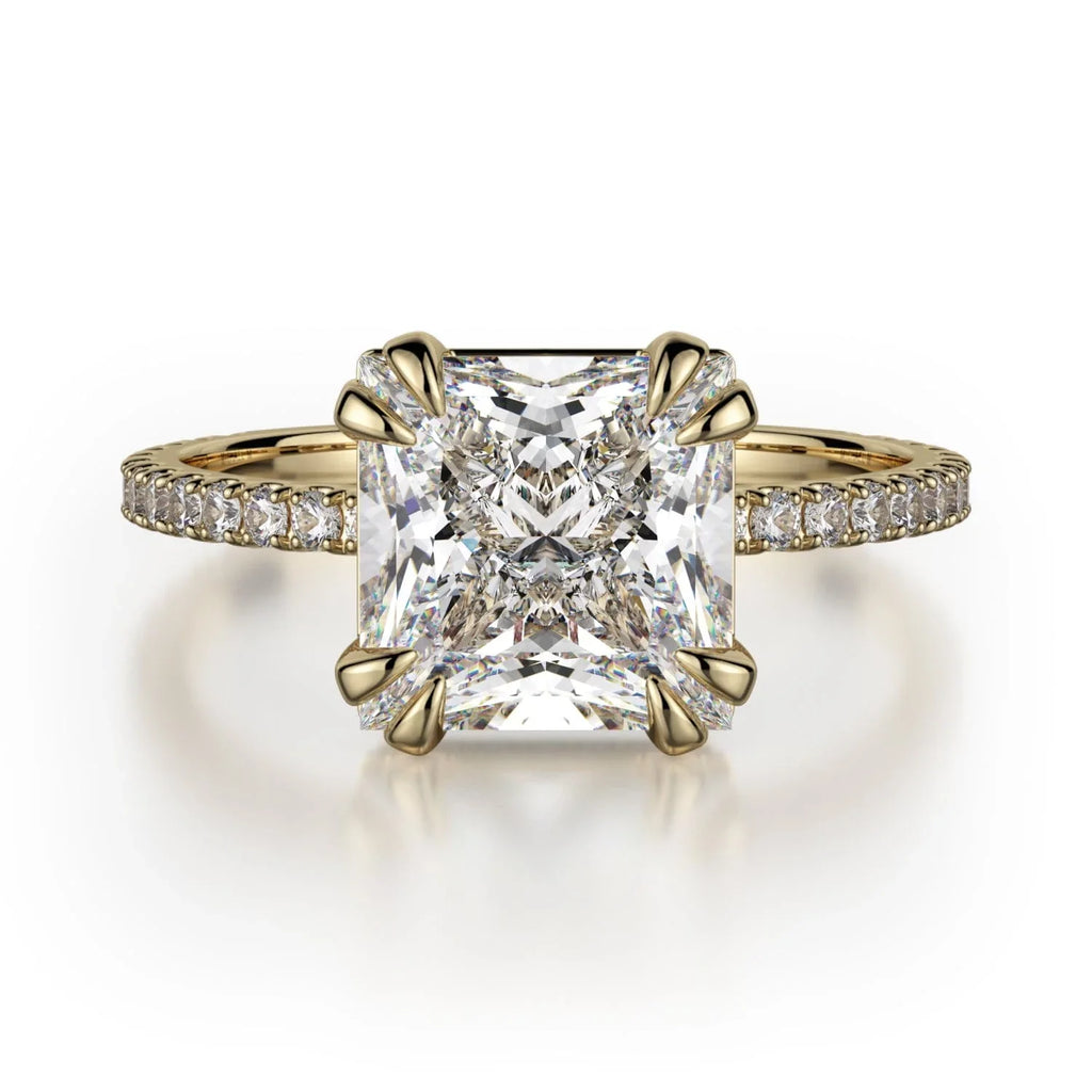 MICHAEL M Engagement Rings 18K Yellow Gold Crown R715-2P R715-2PYG