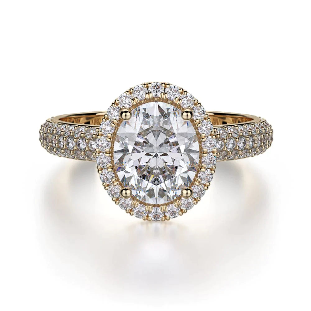 MICHAEL M Engagement Rings 18K Yellow Gold Defined R730-2 R730-2YG