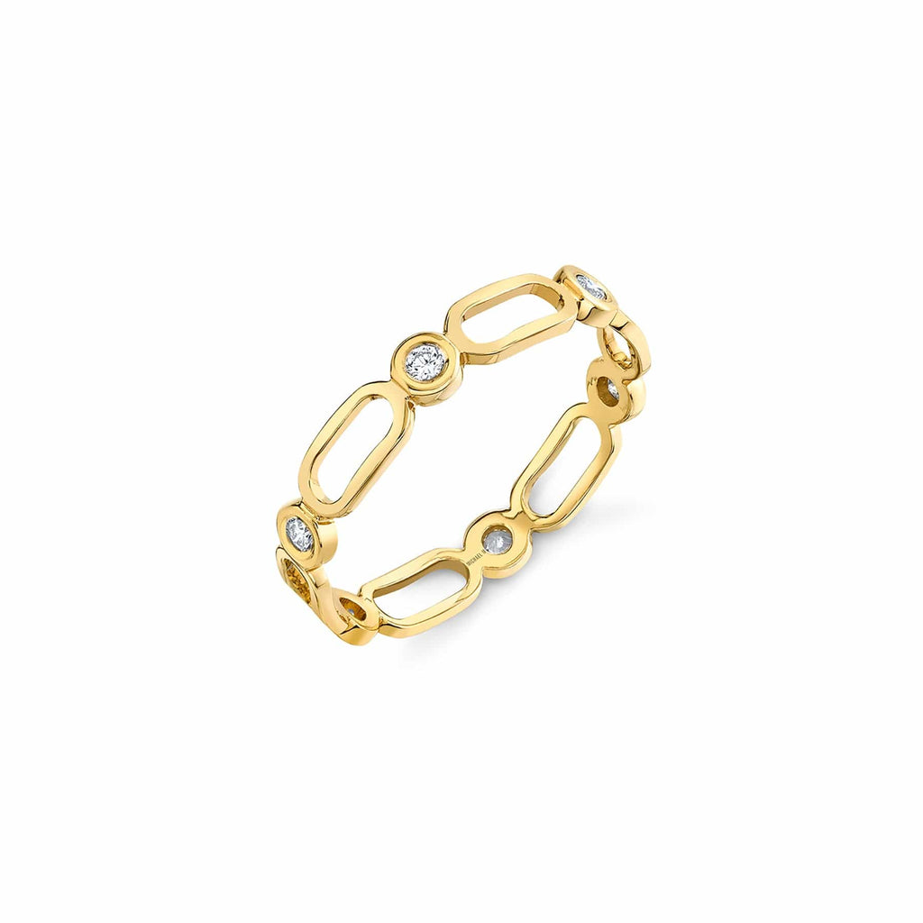 MICHAEL M Fashion Rings 14K Yellow Gold / 4 Connection Ring F358